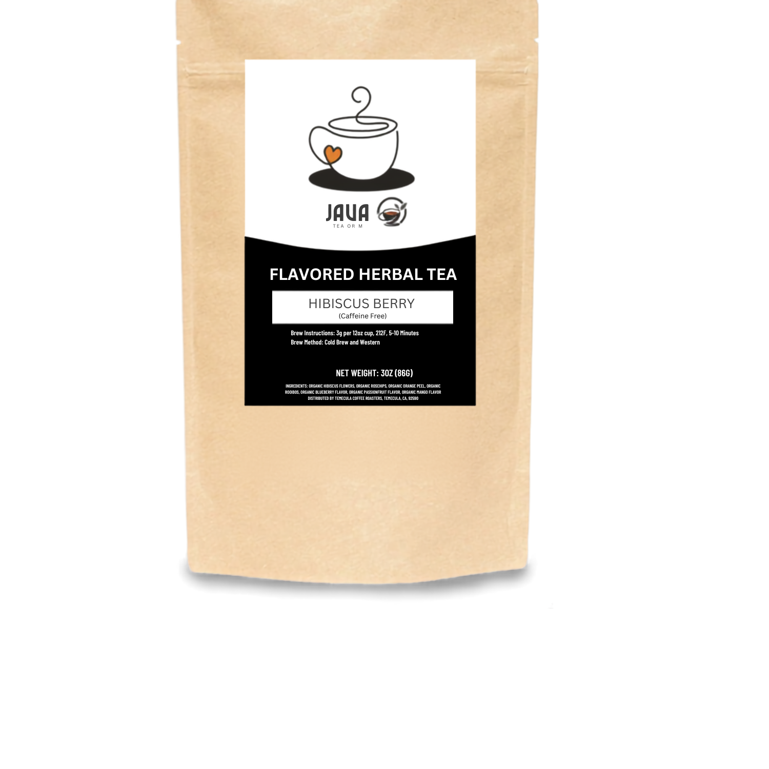 Hibiscus Berry Rooibos Tea (Caffeine Free)